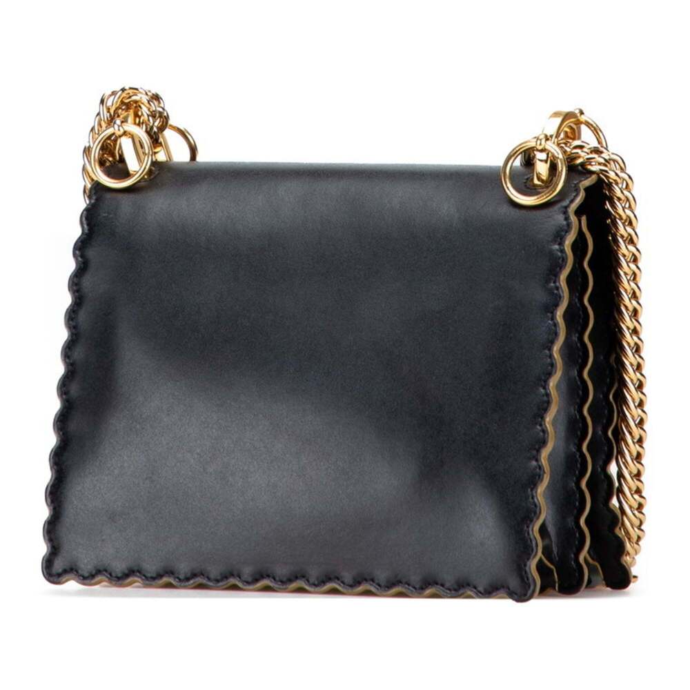 FENDI Black Leather Shoulder Bag - Picture 2 of 9
